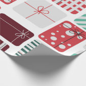 Festliche Geschenkboxen Nahtloses Muster Geschenkpapier (Ecke)