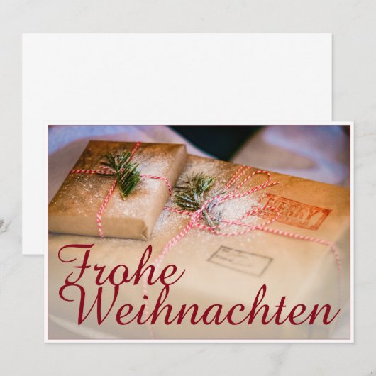 Festliche Geschenke als Weihnachtsmotiv (Vorne/Hinten)