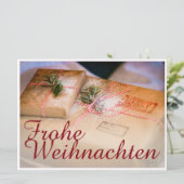 Festliche Geschenke als Weihnachtsmotiv (Stehend Vorderseite)