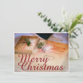 Festliche Geschenke als Weihnachtsmotiv (Stehend Vorderseite)