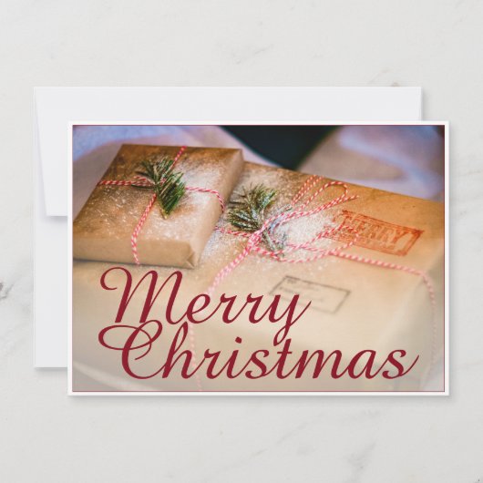 Festliche Geschenke als Weihnachtsmotiv (Vorderseite)