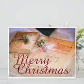 Festliche Geschenke als Weihnachtsmotiv (Stehend Vorderseite)