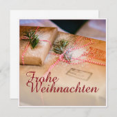Festliche Geschenke als Weihnachtsmotiv (Vorne/Hinten)