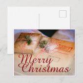 Festliche Geschenke als Weihnachtsmotiv Feiertagspostkarte (Vorne/Hinten)