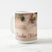 Festliche Geschenke als Weihnachtsmotiv Kaffeetasse (Vorderseite Links)