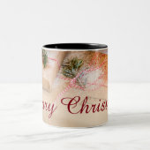 Festliche Geschenke als Weihnachtsmotiv Zweifarbige Tasse (Mittel)