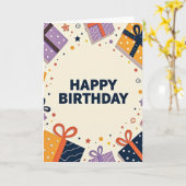 Festliche Geschenkkarte Karte (Gelbe Blume)