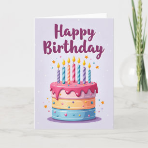 Festliche gesprenkelt Karte Torte