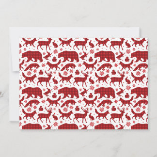 Festliche getigerte Katze Weihnachtsmuster Feiertagskarte