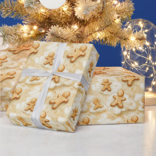 Festliche Gingerbread-Cookie-Swirbel  Geschenkpapier