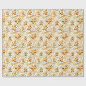 Festliche Gingerbread-Cookie-Swirbel Geschenkpapier (Flach)