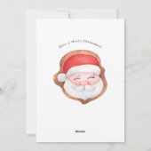 Festliche Gingerbrett Weihnachtskarte des Hauses Feiertagskarte (Rückseite)