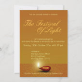 Festliche glückliche Diwali Feuerwerke - Einladung (Rückseite)