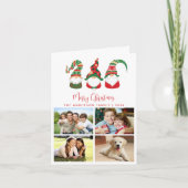 Festliche Gnome Frohe Weihnachten Foto (Vorderseite)