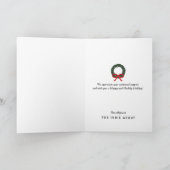 Festliche Grödner Custom Business Holiday Card Einladung (Innenseite)