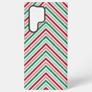 Festliche große Peppermint Candy Cane Stripe Mobil Samsung Galaxy Hülle