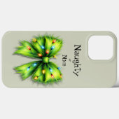 Festliche grüne Furry Bow-Lights naughty oder Nice Case-Mate iPhone Hülle (Rückseite (Horizontal))