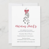 Festliche Grüntöne, Einladung zur Red Bow Feier (Vorderseite)