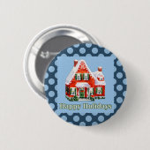 Festliche Grüße Button (Vorne & Hinten)