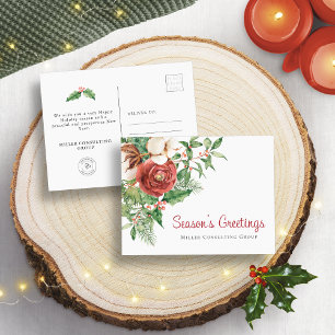 Festliche Grüße Firmen-Weihnachtskarte Feiertagspostkarte