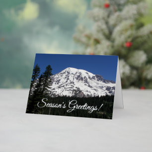 Festliche Grüße Schnee bedeckter Mount Rainier