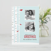 Festliche Grüße zur Weihnachtszeit Karte (Stehend Vorderseite)