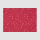 Festliche Hand gezogen Rosa Pink Polka Dot Weihnac Seidenpapier (Vorderseite)