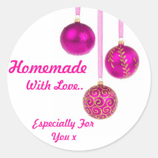 Festliche, hausgemachte Stickers