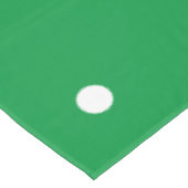 Festliche, hellgrüne Polka gepunktete Streifen Tischdecke (Schrägansicht)