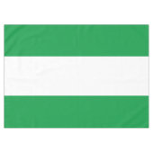 Festliche, hellgrüne weiße Sommerstreifen Tischdecke (Vorderseite (Horizontal))