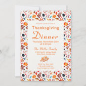 Festliche Herbstfarben Einladung (Vorderseite)