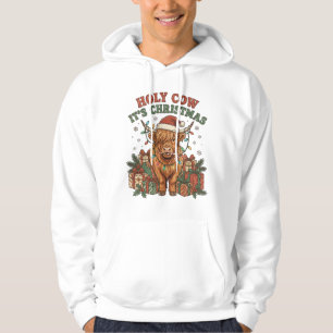 Festliche Highland-Cow-Weihnachtsfeier Hoodie