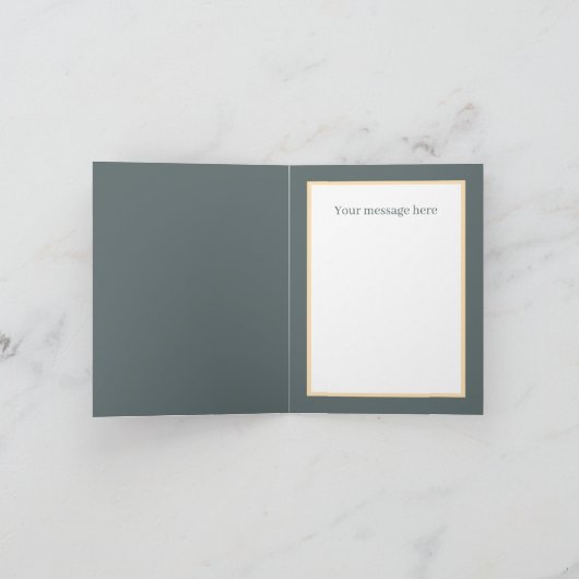 Festliche Hochland Kuh Land Weihnachten (Innenseite)