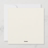 Festliche Hochlandkuhweihe Feiertagskarte (Rückseite)