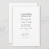 Festliche Hochzeit Traditionell sind beide Eltern  Einladung (Vorne/Hinten)