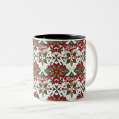 Festliche "Holiday Cheer" Tasse mit Schneeflocken  (VorderseiteRechts)
