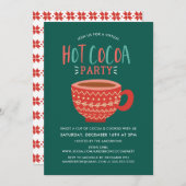 Festliche Hot Cocoa Virtual Holiday Party Einladung (Vorne/Hinten)