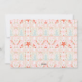 Festliche Hübsche Weihnachtsfotokarte Feiertagskarte (Rückseite)