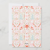 Festliche Hübsche Weihnachtskarte Feiertagskarte (Rückseite)