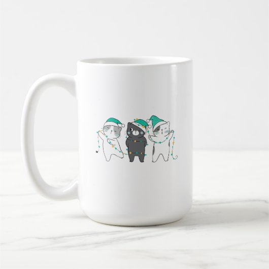 festliche Hüte, Weihnachtslichter Kaffeetasse (Links)