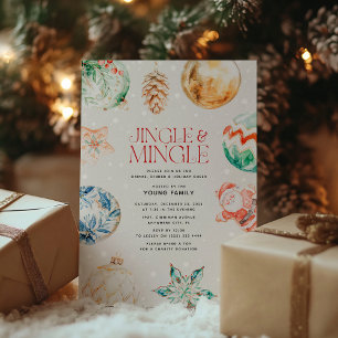 Festliche Jingle & Mingle Weihnachtsfeier Einladung