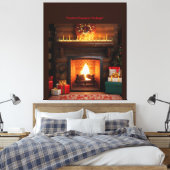 Festliche Kamindekoration Leinwanddruck (Insitu (Schlafzimmer))
