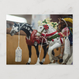 Festliche Karussellpferd-Ornament-Sammlung Postkarte