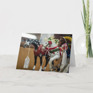 Festliche Karussellpferde-Ornamentensammlung Karte