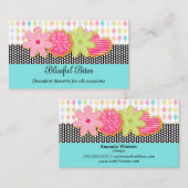 Festliche Kekse Dessert Visitenkarte (Vorne/Hinten)