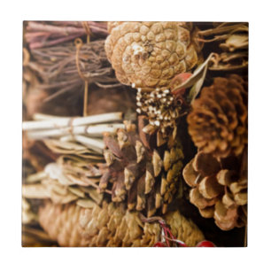 Festliche Kiefernfüße Fliese