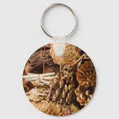 Festliche Kiefernfüße Schlüsselanhänger (Vorderseite)