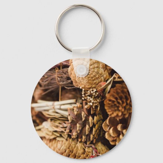 Festliche Kiefernfüße Schlüsselanhänger (Vorderseite)