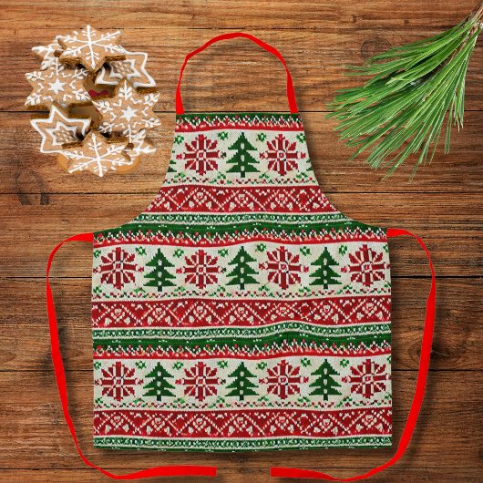 Festliche Kiefernmotive Schürze
