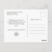 Festliche Kiefernstrasse Weihnachtsfeier Postkarte (Rückseite)